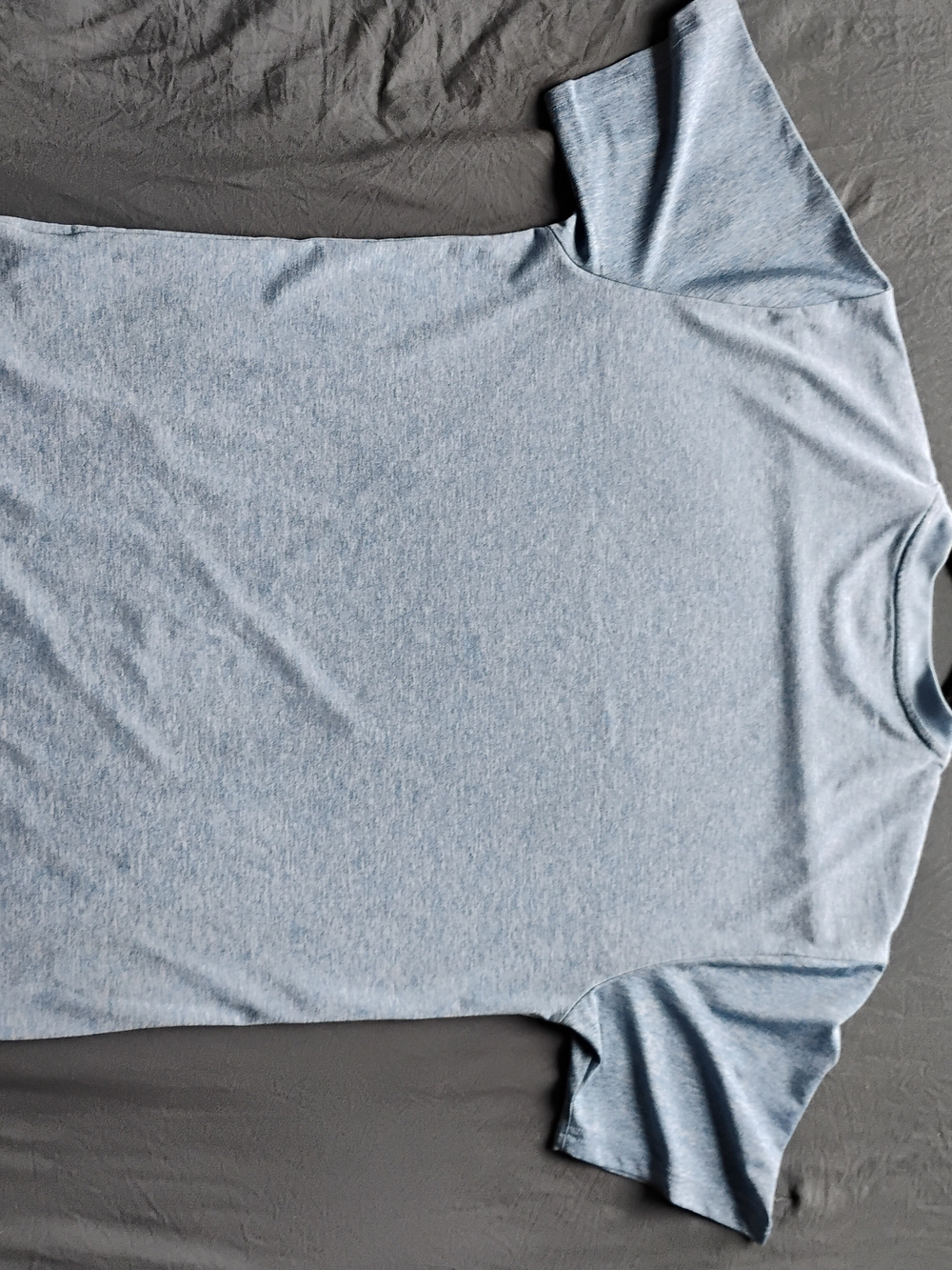 Men's Heather Light Blue Crew Neck T-Shirt